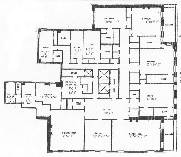 Floor Plan of 740 Park