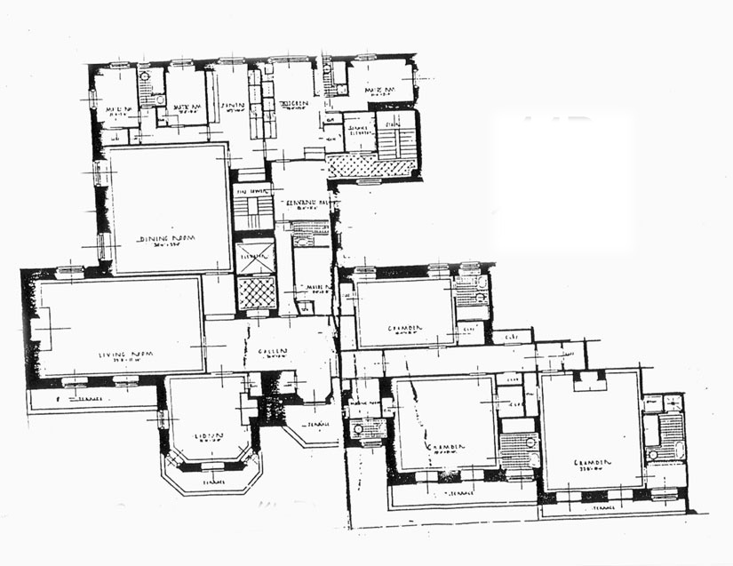 Floor Plan of 740 Park