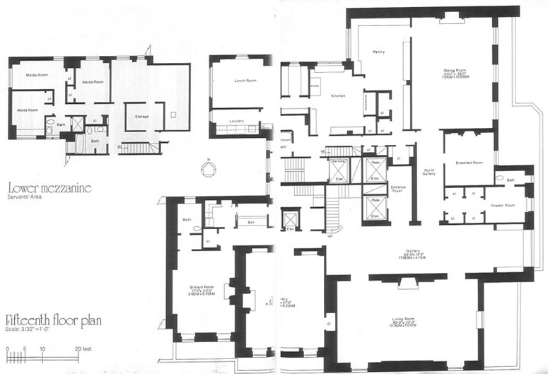 Floor Plan of 740 Park