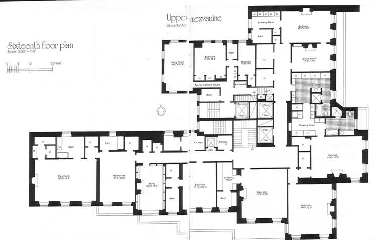 Floor Plan of 740 Park