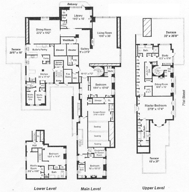 Floor Plan of 740 Park